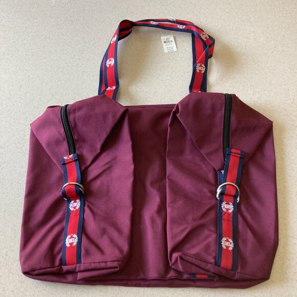 Victoria's Secret PINK Burgundy Logo Duffle Weekender Bag. NWT - Picture 16 of 16